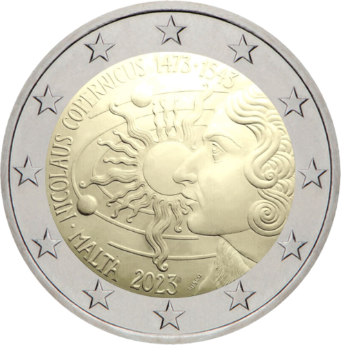 2021 Malta Nicolaus Copernicus 2 euro BU coin card (3)