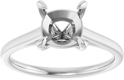 Sužadėtuvių Žiedas „Solitaire“ 950 Platinos Cushion 7mm (3)