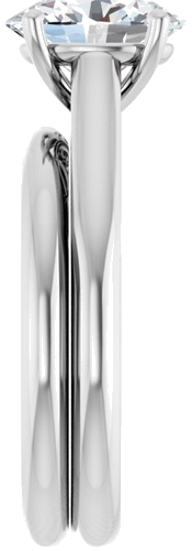 Sužadėtuvių Žiedas „Solitaire“ 585 Baltojo Ir Geltonojo Aukso Oval 9mm x 7mm (9)