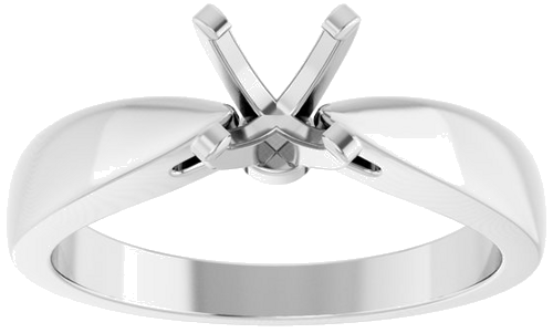 Sužadėtuvių Žiedas „Solitaire“ 950 Platinos Round 5.8mm (3)