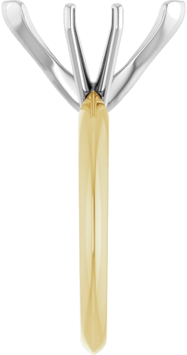 Sužadėtuvių Žiedas „V-End Light Solitaire“ 585 Baltojo Ir Geltonojo Aukso Marquise 13mm x 6mm (4)