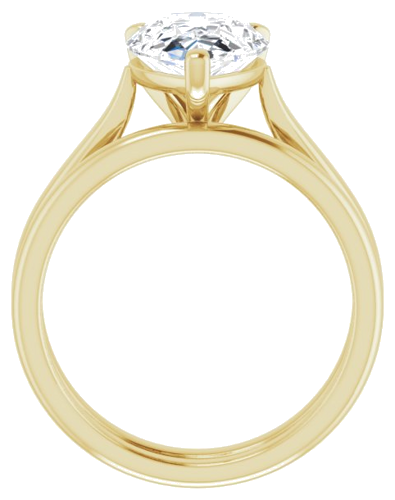 Sužadėtuvių Žiedas „Solitaire“ 585 Geltonojo Aukso Pear Shape 12mm x 8mm (7)