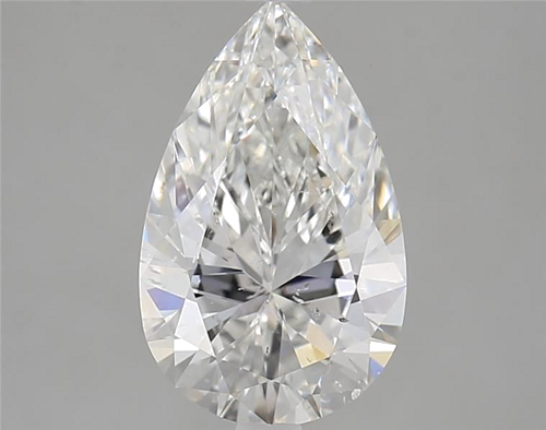 3.01 carat F-SI2 Natūralus Pear Deimantas (1)