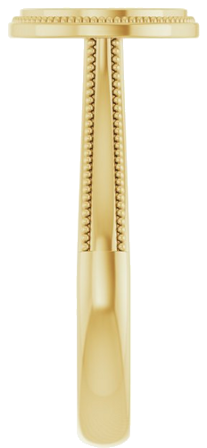 14K Yellow 8.2 mm Round Solitaire Engagement Ring Mounting (4)