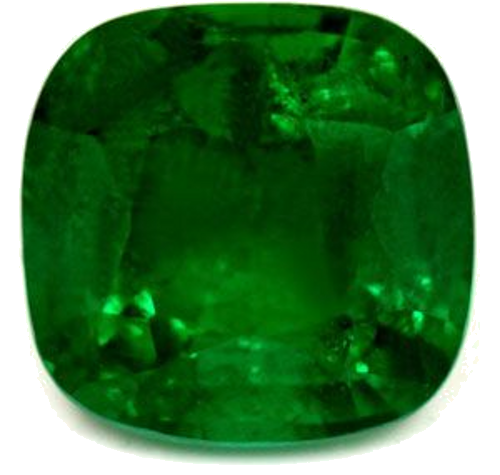 1.94 carat GREEN Cushion Smaragdas (1)