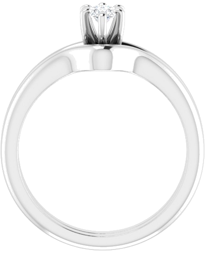 14K White  7x3.5 mm Marquise Solitaire Engagement Ring Mounting (7)