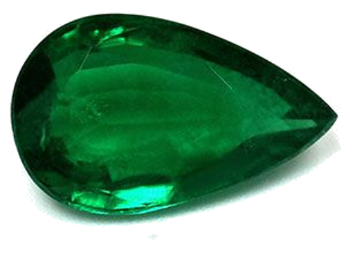 4.04 carat GREEN Pear Smaragdas (1)
