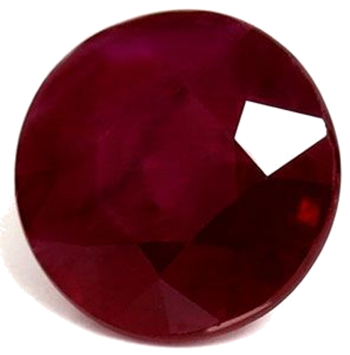 1.38 carat RED Round Rubinas (1)