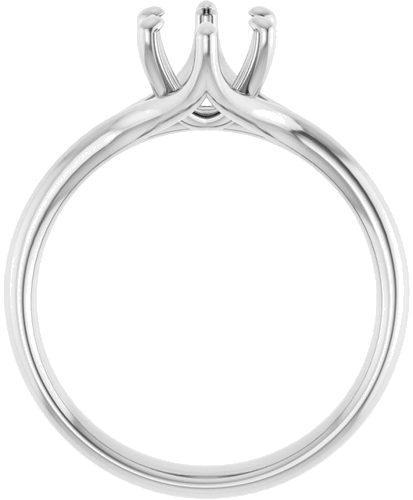 Sužadėtuvių Žiedas „Solitaire“ 585 Baltojo Aukso Oval 8mm x 6mm (2)