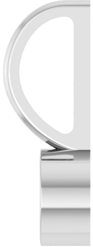 Sterling Silver 4 mm Round Solitaire Charm Pendant Mounting (3)