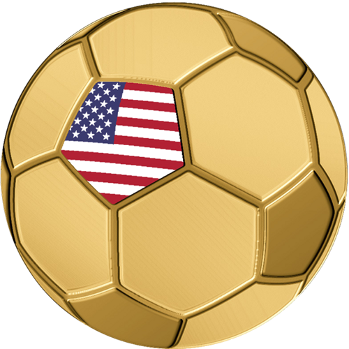 1/1000 oz Football USA 3000 Francs Chad Gold Coin (1)