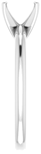 Sužadėtuvių Žiedas „Solitaire“ 585 Baltojo Aukso Emerald 6mm x 4mm (4)