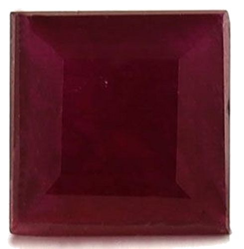 1.31 carat RED Square Rubinas (1)