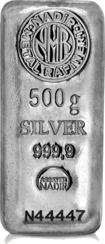 500 g Silver Bar .999 Nadir Metal Rafineri (1)