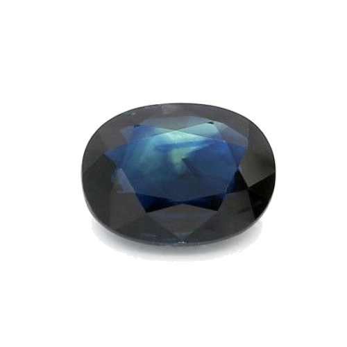 2.29 carat BLUE BRILLIANTSTEP cut Oval Safyras (1)