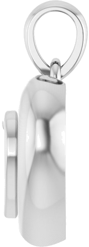 Pakabukas „Solitaire Puffed“ 925 Sidabro Heart Shape 5mm (3)