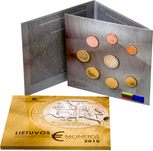 2015 Литва Набор евро монет BU (1)