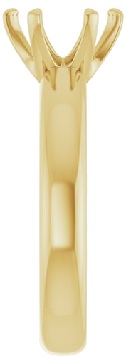 Sužadėtuvių Žiedas „Solitaire“ 585 Geltonojo Aukso Round 8mm (4)