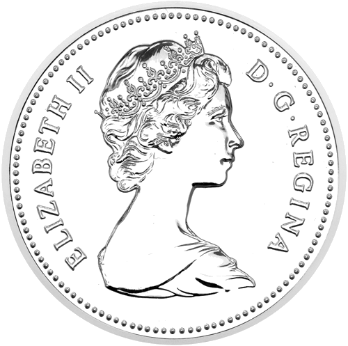 1980 Arkties teritorijos Kanada Elžbieta II 1 doleris sidabrinė moneta (2)