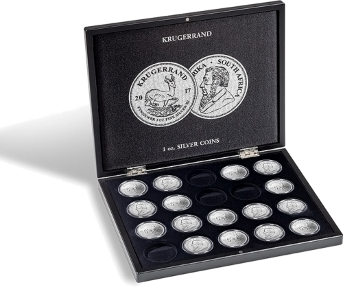 Кутия за южноафрикански сребърни монети Krugerrand от 1 унция (1)