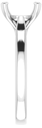 Platinum 9 mm Round Engagement Ring Mounting (4)