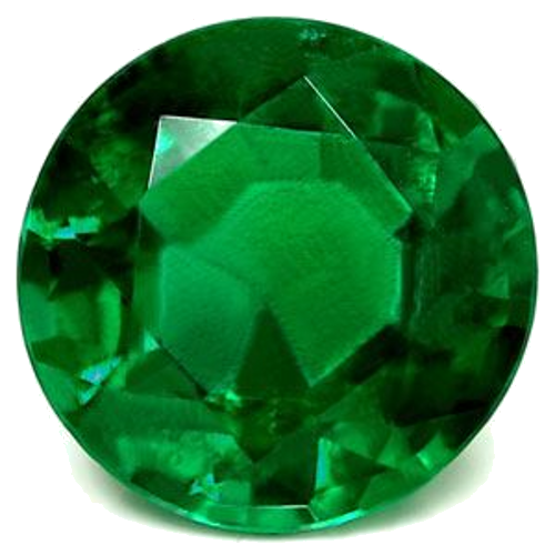 0.87 carat GREEN Round Smaragdas (1)