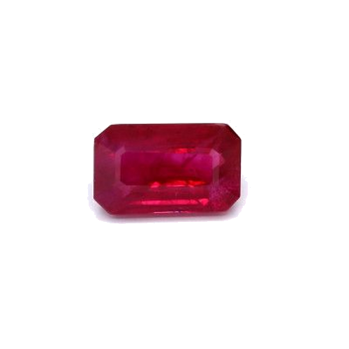 1.99 carat RED BRILLIANTSTEP cut Octagonal Rubinas (1)