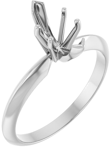 Sužadėtuvių Žiedas „V-End Light Solitaire“ 585 Baltojo Aukso Marquise 9.4mm x 4.5mm (1)