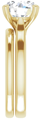 14K Yellow 9 mm Round Engagement Ring Mounting (9)