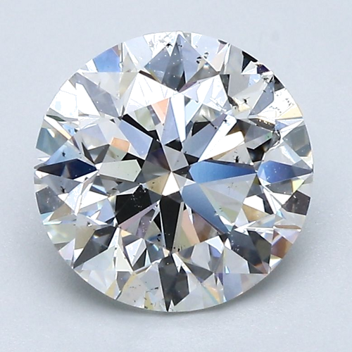 2.52 carat F-SI2 Excellent cut Natūralus Round Deimantas (1)