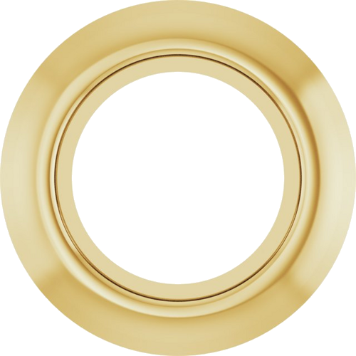 14K Yellow 4.1 mm Round Bezel-Set Slide Pendant Mounting (1)