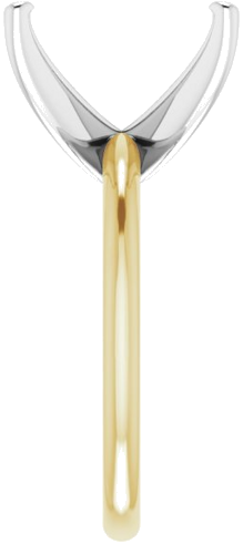 Sužadėtuvių Žiedas „Solitaire“ 585 Baltojo Ir Geltonojo Aukso Emerald 12mm x 10mm (4)