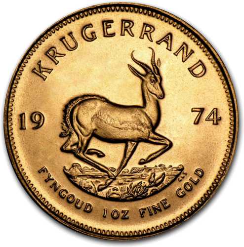 1 oz Krugerrand Dienvidāfrikas zelta monēta (Mix gads) (4)