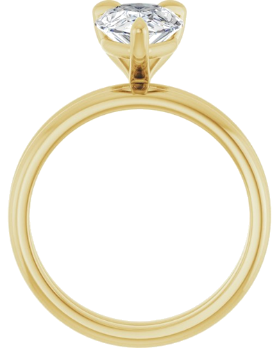 Sužadėtuvių Žiedas „Solitaire“ 585 Geltonojo Aukso Pear Shape 10mm x 7mm (7)