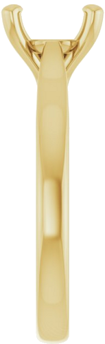 Sužadėtuvių Žiedas 18k yellow gold Round 8mm (4)