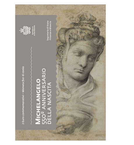 2025 San Marino Michelangelo 2 euro BU coin in card (3)
