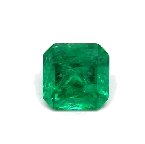 4.65 carat GREEN MODIFIEDBRILLIANT cut Octagonal Smaragdas (1)