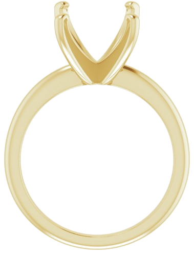 Sužadėtuvių Žiedas „Solitaire“ 585 Geltonojo Aukso Emerald 11mm x 9mm (2)