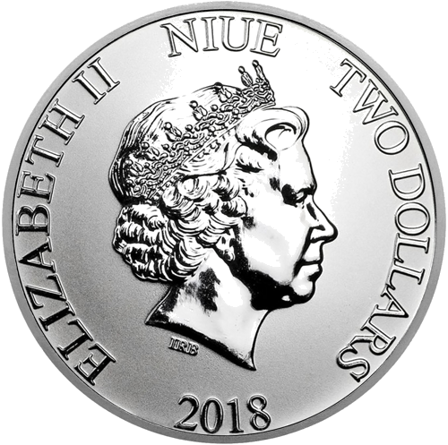 1 унция Star Wars Щурмовак 2018 Ниуе сребърна монета (2)