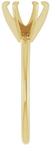 Sužadėtuvių Žiedas „Solitaire“ 585 Geltonojo Aukso Round 7mm (4)