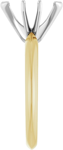 Sužadėtuvių Žiedas „V-End Light Solitaire“ 585 Baltojo Ir Geltonojo Aukso Marquise 10mm x 5mm (4)