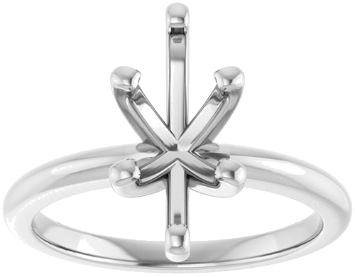 14K X1 White  12x6 mm Marquise Solitaire Engagement Ring Mounting (3)