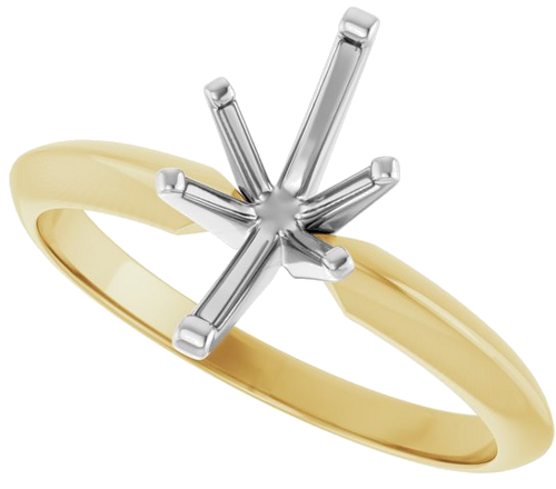 14K Yellow   White Marquise 6-Prong Light Solitaire Engagement Ring Mounting (5)