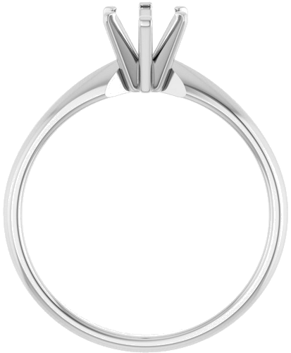 Sužadėtuvių Žiedas „Solitaire“ 585 Baltojo Aukso Oval 7mm x 5mm (2)