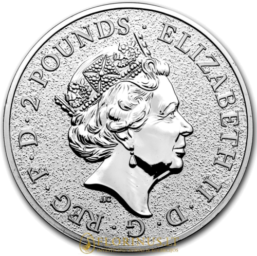 2017 Big Benas, Didžioji britanija, 1 oz sidabrinė moneta (2)