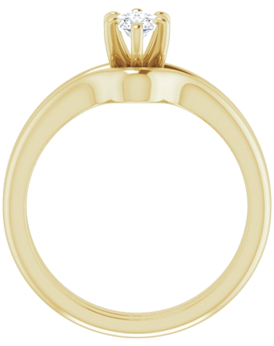 Sužadėtuvių Žiedas „Solitaire“ 585 Geltonojo Aukso Marquise 8mm x 4mm (7)