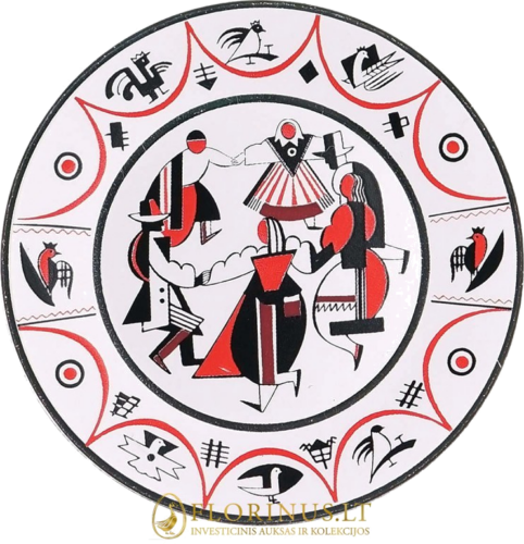 2016 Latvia, Porcelain, 5 euro silver coin (2)