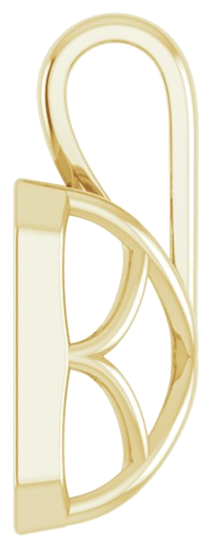 Pakabukas „Solitaire“ 585 Geltonojo Aukso Emerald 12mm x 10mm (3)