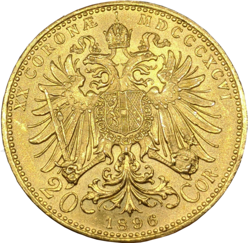 20 kronų Austrija-Vengrija Franz Joseph I (1892-1905) auksinė moneta (2)