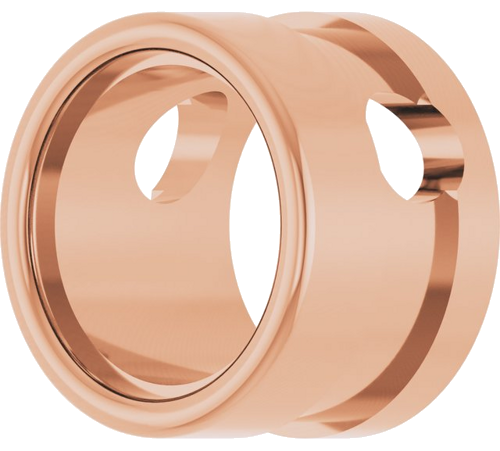 14K Rose 6.5 mm Round Bezel-Set Slide Pendant Mounting (2)